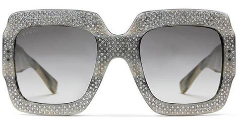 gucci sunglasses with rhinestones.